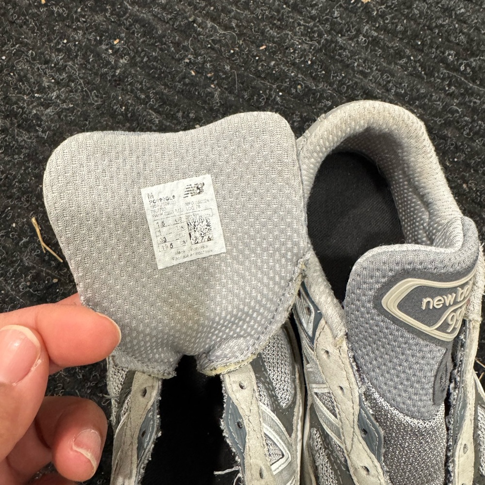 New Balance Silver and Gray Sneakers